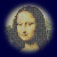 Tile image of Monalisa created in ths lab
