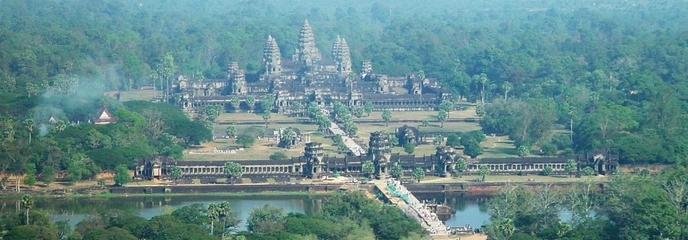 Angkor Wat seen from the balloon