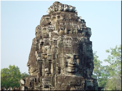 02-03-01 Bayon ---  One of the 64 face towers.jpg