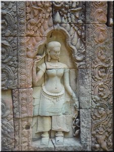 03-09-04 Ta Som --- A devata (female deity) as a dvarapala.jpg