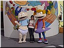 Day 7 - 08 With Dreamworld Nicktoon characters Eliza Thornberry (right) & Tommy Pickle.jpg