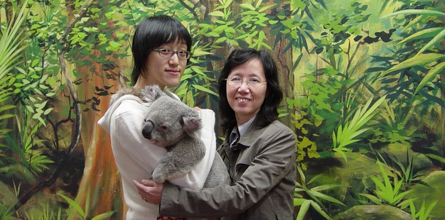 Hugging Koala in Dreamworld, Gold Coast