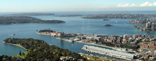 Sydney Harbour where the first feet from Great Britain landed in 1788.