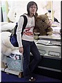 01 Meimei with a wombat toy in a tax-free shop in Gold Coast.jpg