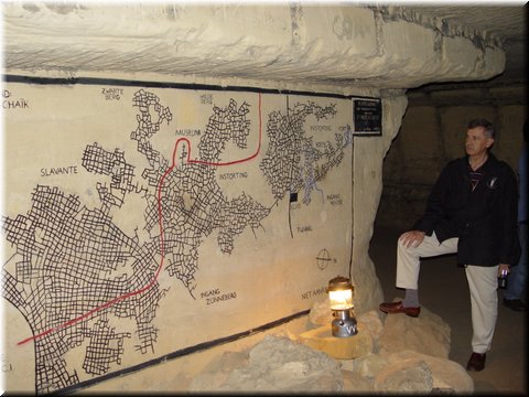 Day 07.06 (Holland)-A map of St. Peter Caves with 20000 passages in the width of about 200 miles.jpg