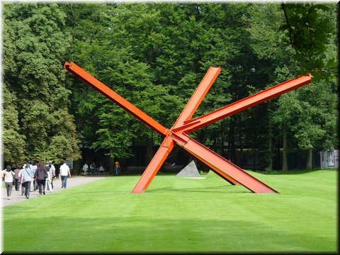 Day 08.08 (Holland)-An artwork seen at the entrance of Kruller-Muller Museum in Otterlo.jpg