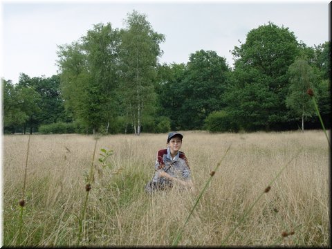 Day 08.17 (Holland)-A rest at a scenic stop at a dry grass field in the bicycle riding.jpg