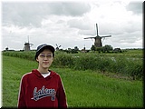 Day 03.12 (Holland)-We walked along a canal in Kinderdijk with 19 windmills aside.JPG