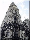 Day 04.07 (Belgium)-A sculpture in the square of the Cathedral of Our Lady in Antwerp.jpg