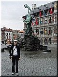 Day 04.08 (Belgium)-City Square with Brabo Fountain in front of City Hall in Antwerp.jpg