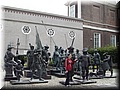 Day 03.07 (Holland)-A bronze version of 'Night Watch' by Rembrandt in front of Palace Noordeinde in The Hague.JPG