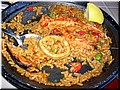 01 Madrid --- 05 Paella (fried rice with seafood; half eaten) which we had.jpg