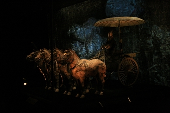 I-3-09-03- Bronze warrior carriage from Chin Dynasty seen in China Pavilion
