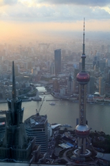 I-5-10-02-One of the surroundings seen from the top of SWFC in Shanghai