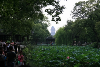 I-6-05-01-'A scene borrowing another scene' (the tower outside the garden) seen in Zhouzhengyuan