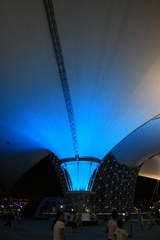 30-A color-lighted tent