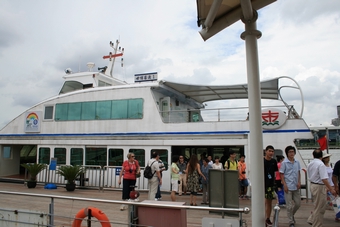 19-We took ferry to cross Huangpu River to the other side of the Expo park