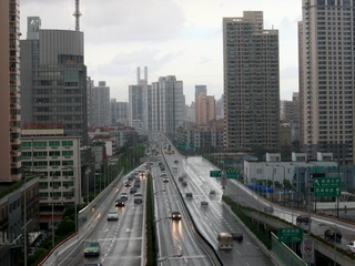 03-A scene of downtown Shanghai