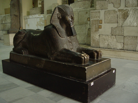 09-06 A sphinx exhibited in Egypt Museum in Cairo.jpg