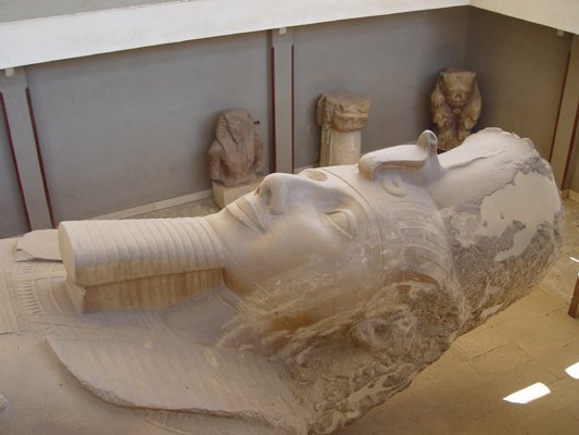Egypt 2004---D03-05-04 The head of King Ramses II seen in Memphis Museum 05 .jpg