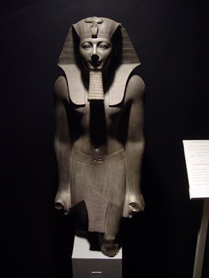 Egypt 2004---D04-07-05 Statue of King THutmose III in Luxor Museum.jpg