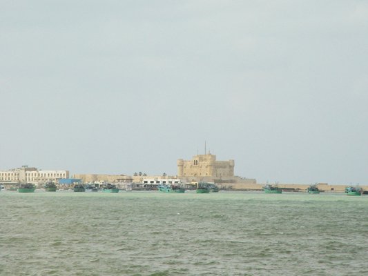 Egypt 2004---D11-05-01 A view of the citadel of Fort Qaitbey from a distance.jpg