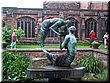 39 A statue in the middle yard of Chester Cathedral, UK.jpg