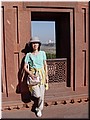 Day 5 --- 09 Agra Fort (Taj Mahal in background).jpg