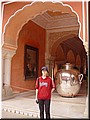 Day 3 --- 02-03 City Palace Museum, Jaipur (before world-largest sterling silver vessels).jpg