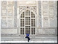Day 5 --- 01-04 Taj Mahal (delicate decoration of main building door).jpg