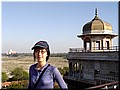 Day 5 --- 02-06 Agra Fort (Musamman Burj with Taj Mahal in background).jpg