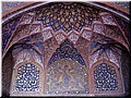 Day 6 --- 01-04 Akbar's Mausoleum (delicate ceiling paintings in tomb hall).jpg