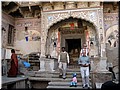 07 Haveli 2 - a door with many decorating glass pieces (taken by Meimei).jpg