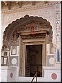 14 Haveli 3 - a delicately painted doorway.jpg