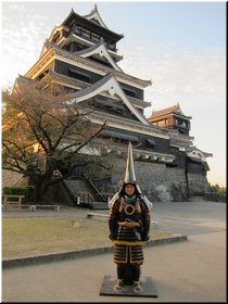 02-06B-01_A soldier - me - in Kumamoto_Shima_ Castle.JPG