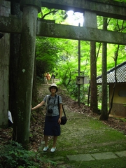 04-03-04 Okunohosomichi traced by Poet Matsuo Basho - at a Japanese-styled door
