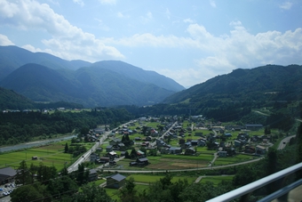 05-06-03 Typical Japanese village seen on way to Shiragawa-go
