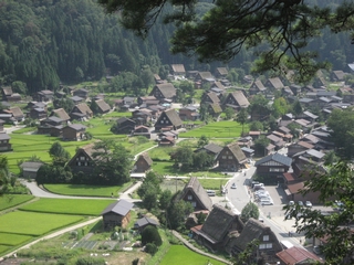 05-09-05 Overlooking Gassho-zukuri Village from high