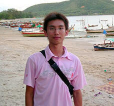 Jackie at the beach of Phuket