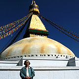Bodhnath Stupa (Buddhist Tower) in Kathmandu