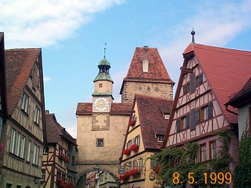 09 Germany, Austria & Czech 1999---Old town street in Rothenburg, Germany.jpg