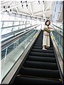 03 Hsinchu High Speed Rail Station - On escalator up to the platform.jpg