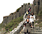 Basalt columns on Tungpan Island