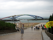 Hsinyin Rainbow Bridge and Seashore Park in Makung