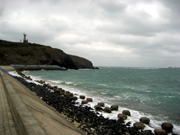 Kueipishan with turtle shape mountain and rock beach