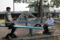 Playing in Chialien Community Park