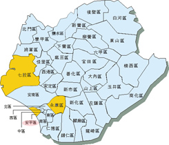 Map of Tainan