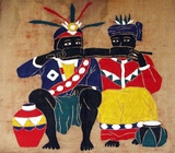 An artwork of aboriginal people