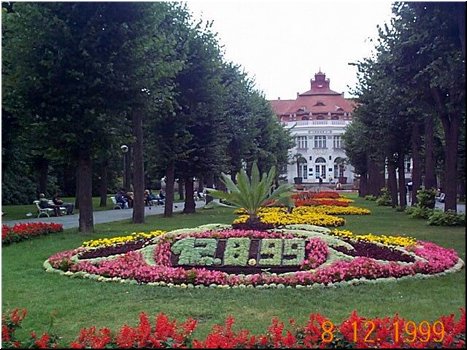 08-12 01 A flower clock before a spring hall in Karlovy Vary, Czech.jpg