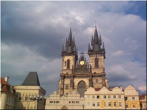 08-13 07 Virgin Mary of Tyn Church  in Old Town Square in Prague, Czech.jpg